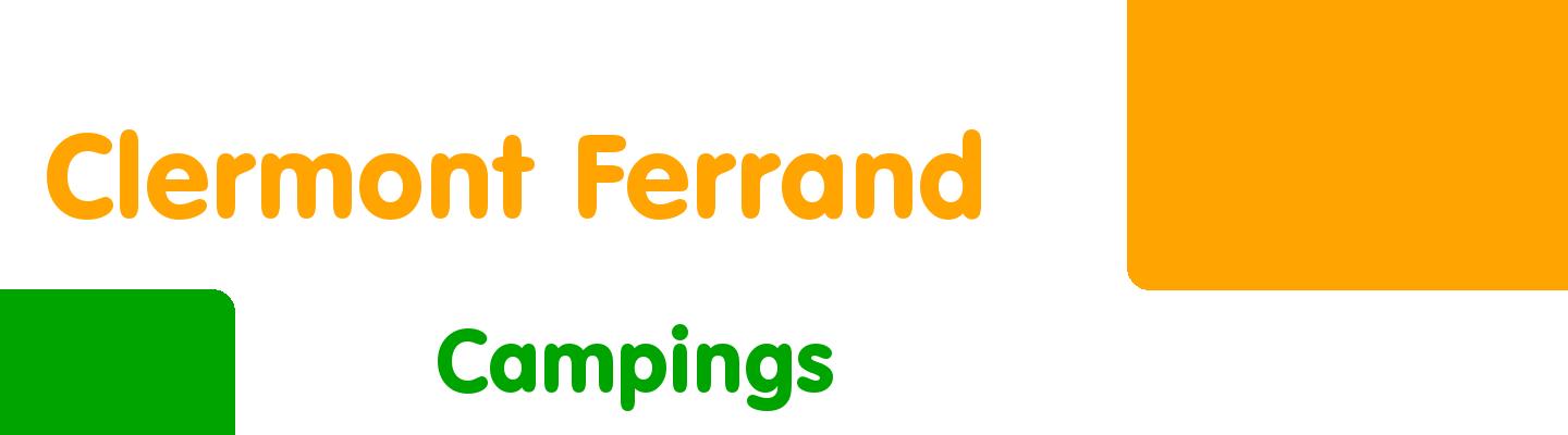 Best campings in Clermont Ferrand - Rating & Reviews